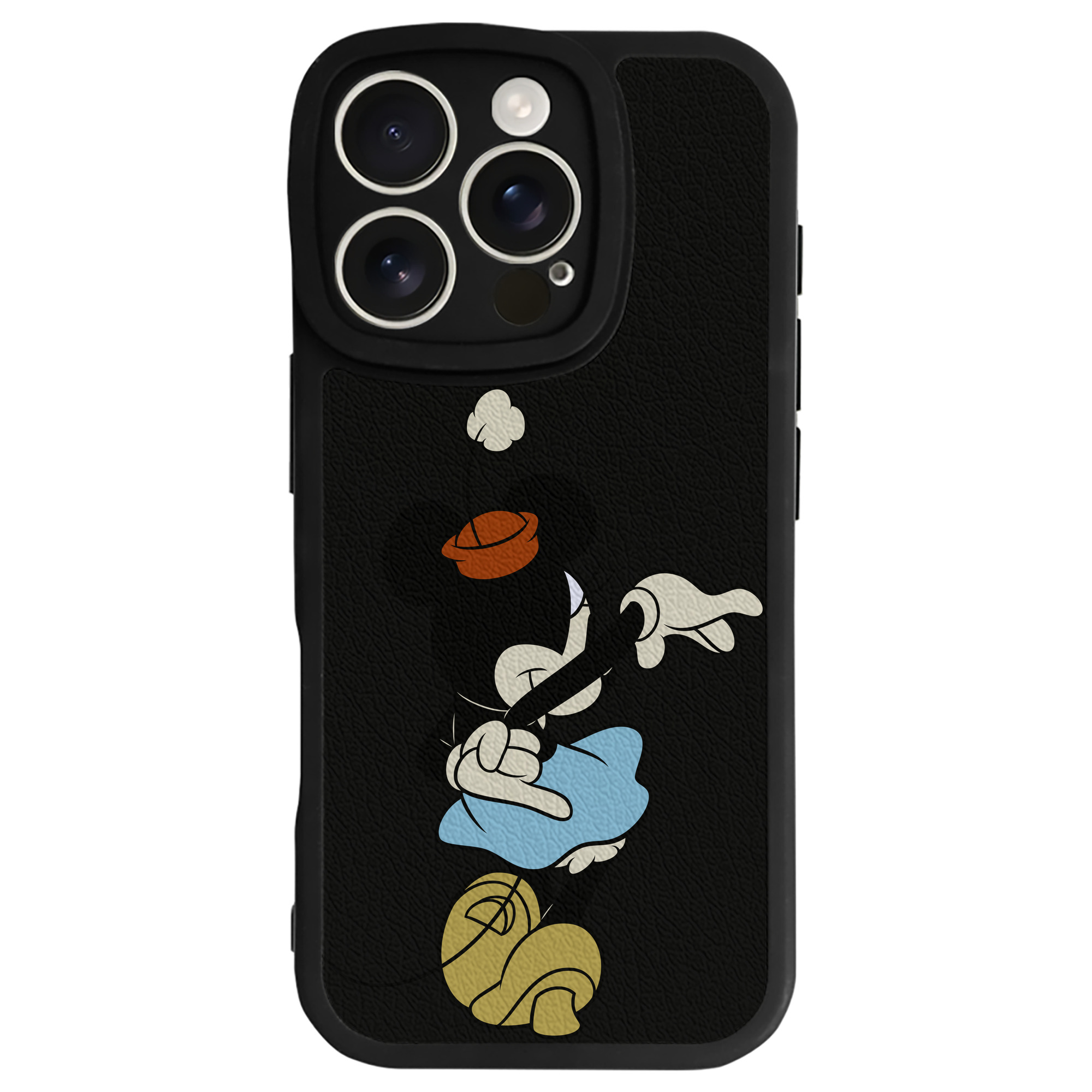 （画像用） ミッキーマウス Mickey Mouse 【iPhone 16シリーズ対応】シリコンスマホケース（レザー調） 材質：シリコン